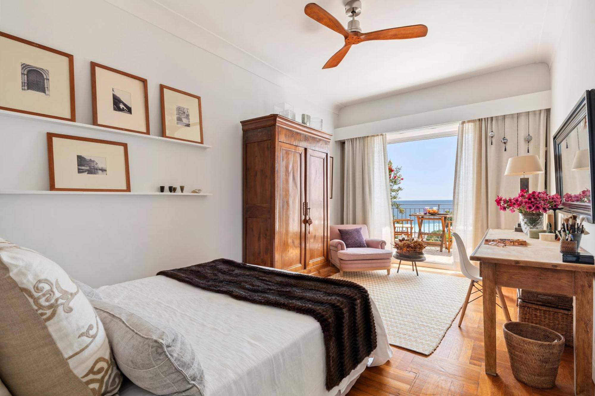 Unique Sea View Apartment, Center, 100M2 นีซ ภายนอก รูปภาพ